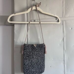 Vintage Bucket Bag/ Pouch with Tassels